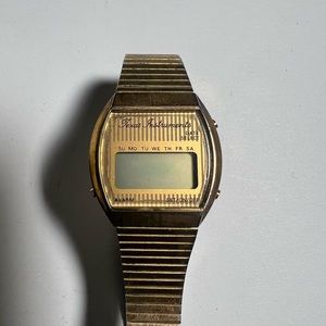 Vintage Texas Instruments Digital Watch Gold Tone Womens Untested